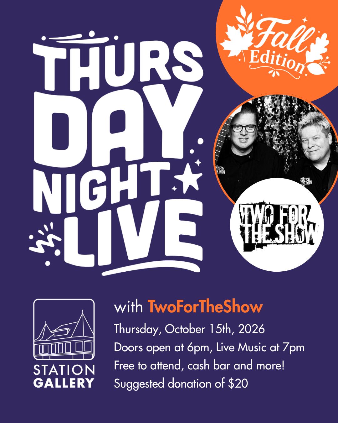 Thursday Night Live: Fall Edition!