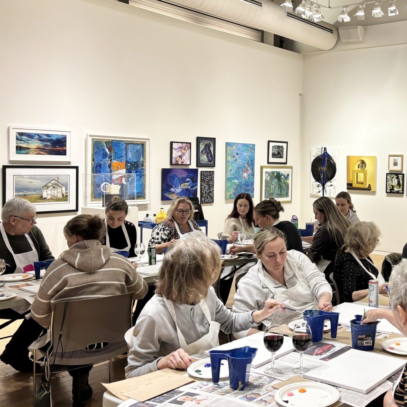 Brushes & Beverages Paint Night at SG